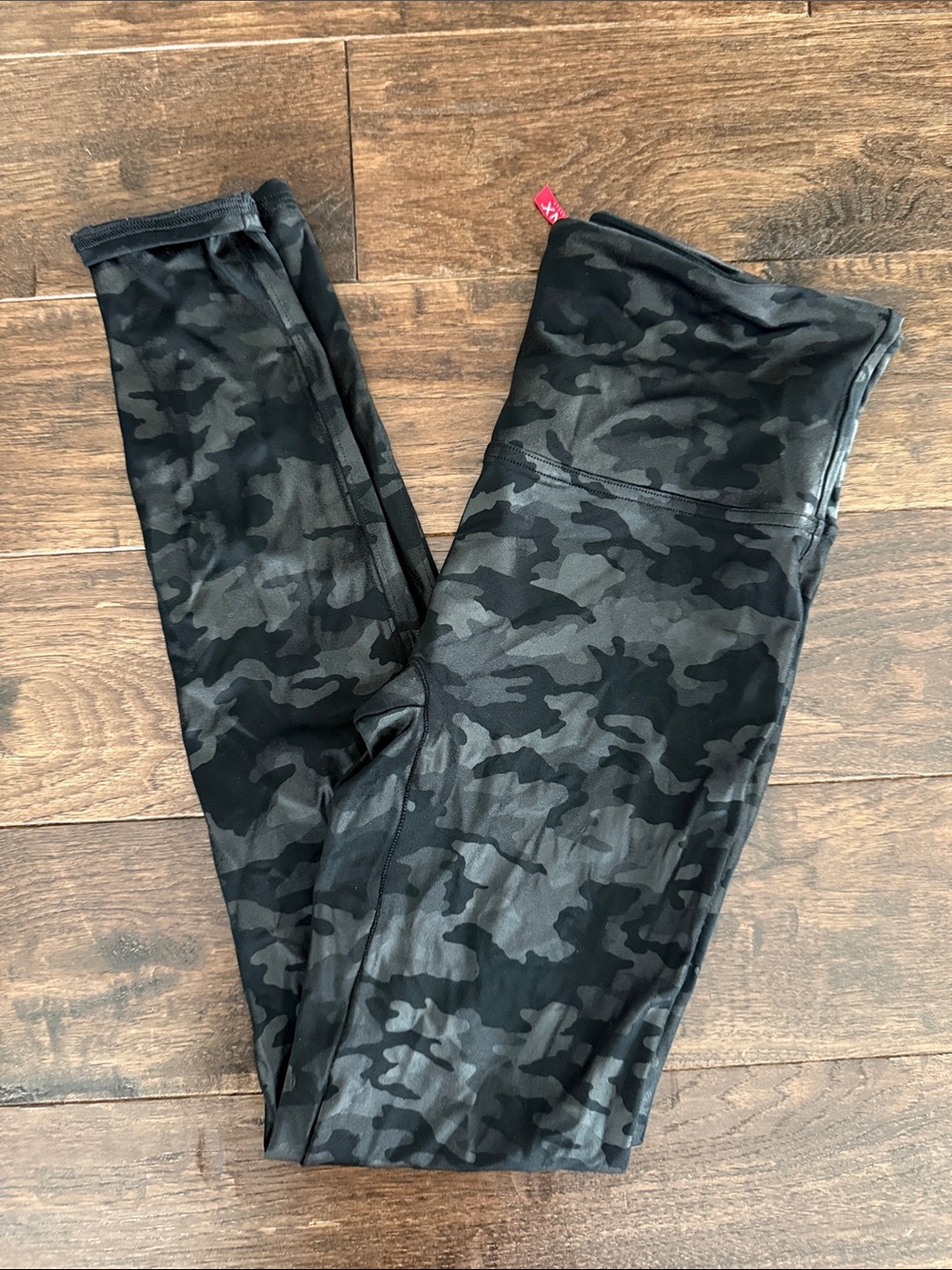 SPANX Black Camo High-Rise Leggings